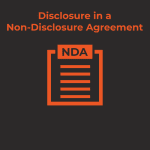 Disclosure in an NDA