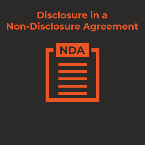 Disclosure in an NDA