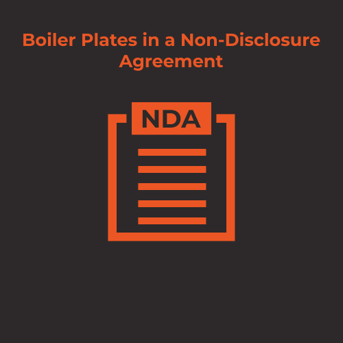 Boiler Plates in an NDA