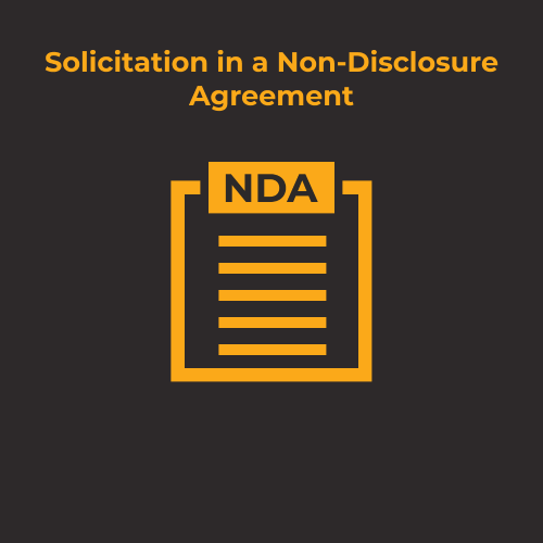 Solicitation in an NDA