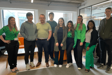 Wear it green day , In-House Legal Solutions , Mental health awareness week , team photo